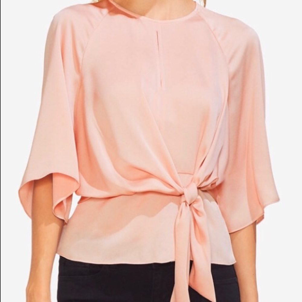 Vince Camuto flutter tie top NWT
